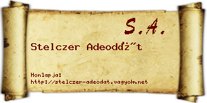 Stelczer Adeodát névjegykártya